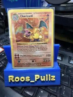 Pokemon Base Set SHADOWLESS Charizard Holo 4/102 Heavily Played (HP) - WOTC 1999 - Image 3