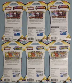 6x Pokemon 3 Lost Origin, 3 Brilliant Stars Sleeved Booster Pack Lot - TCG - Image 2