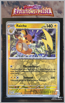 Carte Pokemon Raichu 064/193 Reverse PAL FR Evolutions a Paldea EV2 - Image 1