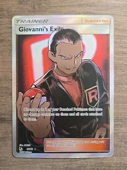 Pokemon TCG Giovanni's Exile 67/68 SM Hidden Fates NM - Image 1