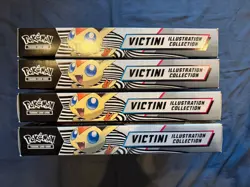 4x Pokemon TCG - Victini Illustration Collection Box - New & Factory Sealed ✅ - Image 4