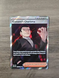 Pokemon TCG Giovanni's Charisma 197/165 Full Art SR 151 NM - Image 1