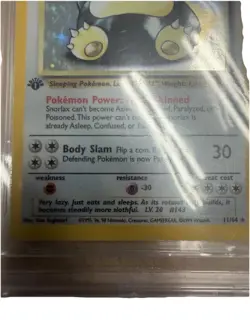 1st Edition Snorlax BGS Near Mint 8.5 (27/64) 1999 Pokemon Jungle - Image 3