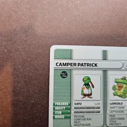 Camper Patrick Pokemon E Reader Battle Card GBA 008-A010 - LP - Image 2