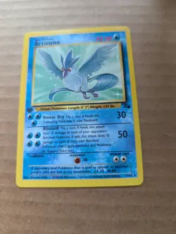 1st Edition Articuno 17/62 Fossil Set Rare Vintage 1999 Pokemon Card - Image 1