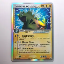 Tyranitar ex 99/101 Holo Rare EX Dragon Frontiers LP/NM Pokemon Card - Image 1