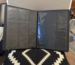 Turquoise 9 Pocket Trading Card Binder for 540 Cards (Fabmaker) - Image 2