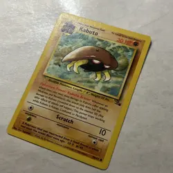 Pokemon TCG Kabuto Fossil Set 50/62 Common Unlimited Vintage WOTC Card - Image 3