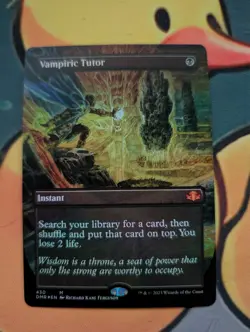Vampiric Tutor (Borderless) Foil Near Mint NM MTG Dominaria Remastered - Image 1