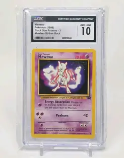 CGC 10 GEM MINT Mewtwo 3 WOTC Black Star Promos Pokemon Card - Image 1