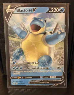 Blastoise V SWSH101 SWSH: Sword & Shield Promo Cards Holographic Promotion Card - Image 1