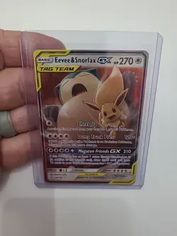 Eevee & Snorlax GX 120/181 Sm-Team Up Holo Card Near Mint Condition - Image 4