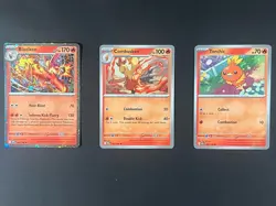 Phantasmal Flames Blister Pack Promo Card Set of 3 Blaziken Combusken Torchic - Image 1