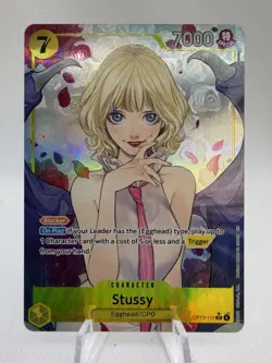 Stussy Alt Art OP13-110 SR Carrying on His Will ONE PIECE Card Game NM - Image 1