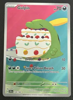 Gulpin 154/142 Stellar Crown Illustration Rare Pokemon TCG Card NM - Image 1