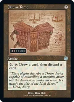 MTG English Jalum Tome (Schematic) (Serial Numbered) NM Foil - Image 1