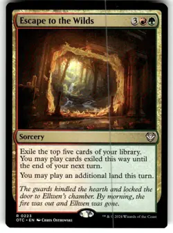 x1 Escape to the Wilds R MTG Commander: Outlaws of Thunder Junction M/NM - Image 1