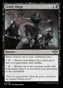MTG - Lively Dirge - Outlaws of Thunder Junction - X1 - (LP) - #P7654 - Image 1