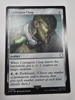 Contagion Clasp Universes Beyond: Fallout Regular Magic The Gathering Mtg - Image 1