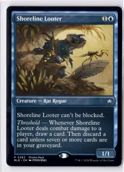 Shoreline Looter NM* PROMO Bloomburrow ENGLISH 0382 mtg -UnltdCards - Image 1