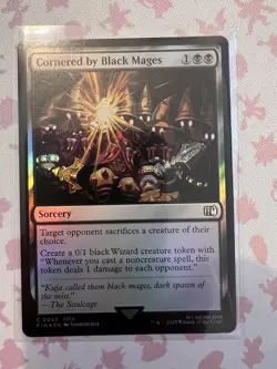 MTG Final Fantasy - Cornered By Black Mage's - Foil - Image 1