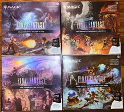 Magic The Gathering Final Fantasy Scene Box Collection All 4 COMPLETE Set NEW - Image 1