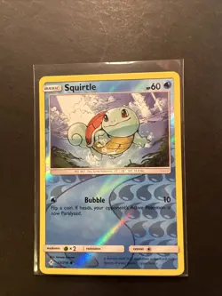Squirtle 33/214 Unbroken Bonds 2019 REVERSE HOLO FOIL Pokemon TCG Card - MINT - Image 1