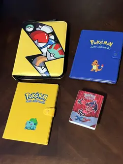 4 Vintage Pokemon Card Collection Binders (2 Gotta catch 'em all) - Image 1
