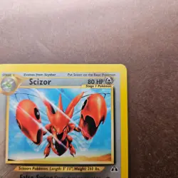 Scizor 29/75 Pokemon Neo Discovery Regular Rare Card - MP - Image 3