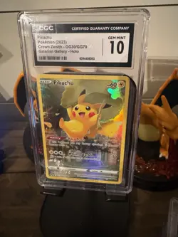 CGC 10 Pikachu GG30/GG70 Crown Zenith Galarian Gallery Pokemon Graded Card 2023 - Image 1