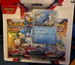 6 X Pokemon Trading Card Game Scarlet & Violet 3 Booster Pack Blister Dondozo - Image 1