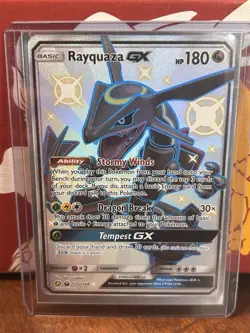 Rayquaza GX 177a/168 Alternate Art Promo Holo Card NM Condition - Image 1
