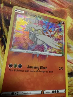 Reshiram 017/072 Amazing Rare Shining Fates Pokemon Card NM - Image 2