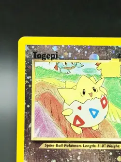 Pokemon TCG Togepi 4/18 Southern Islands Reverse Holo Swirl Card LP - Image 3