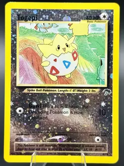 Pokemon TCG Togepi 4/18 Southern Islands Reverse Holo Swirl Card LP - Image 4