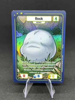 Rock Petpet FOIL WFO-130 SR - Neopets War for the Obelisk Battledome TCG Card 🔥 - Image 1