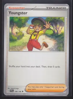 Pokemon TCG Youngster 198/198 Scarlet Violet Base Set Trading Card TCG - Image 1