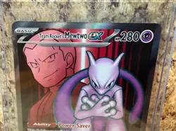 Pokemon Team Rocket's Mewtwo EX 213/182 Sv10: Destined Rivals Holo Full Art Card - Image 2