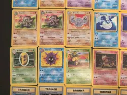 Vintage Pokemon 39 Uncommon Card Lot | Base Fossil Jungle Rocket Gym Heroes Neo - Image 4