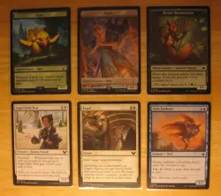 MTG Magic the Gathering Six Cards Squirrel Owl Elephant - Image 1