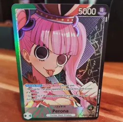 One Piece Card Game Perona Alternate Art OP06-021 Leader Rare NM English - Image 1