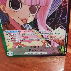 One Piece Card Game Perona Alternate Art OP06-021 Leader Rare NM English - Image 3