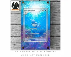 Wartortle Extended Art Custom Pokemon Card Display Case (Card not Included) - Image 4