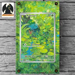 Bulbasaur Extended Art Custom Pokemon Card Display Case (Card not Included) - Image 4