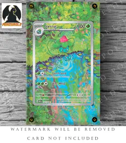 Ivysaur Extended Art Custom Pokemon Card Display Case (Card not Included) - Image 1