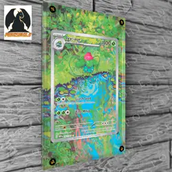 Ivysaur Extended Art Custom Pokemon Card Display Case (Card not Included) - Image 2