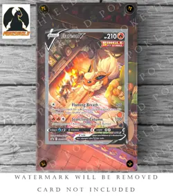 Flareon V SWSH179 - Pokemon Extended Art Display Case (CARD NOT INCLUDED) - Image 1