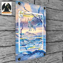 Glaceon VStar Extended Art Custom Pokemon Card Display Case (Card not Included) - Image 2