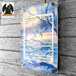 Glaceon VStar Extended Art Custom Pokemon Card Display Case (Card not Included) - Image 3