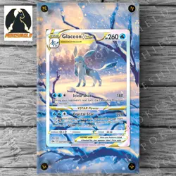 Glaceon VStar Extended Art Custom Pokemon Card Display Case (Card not Included) - Image 4
